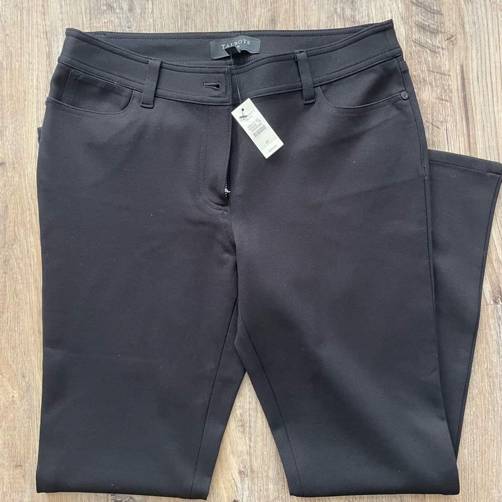 Talbots, black pant size 6petite. NWT